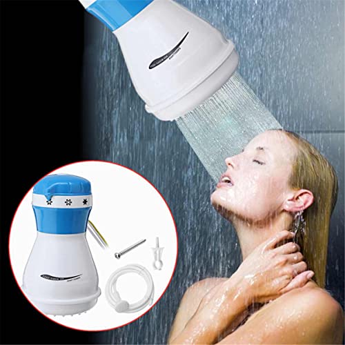 Instantaneous Sizzling Water Heater 5400W 110V Electrical Bathe System - Instantaneous Lavatory Faucet Heater (Blue)