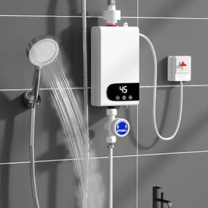 Wall-Mounted Prompt Electrical Water Heater with LCD Show for Rest room Showers and Kitchen Heating